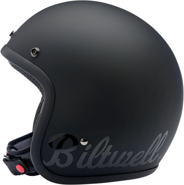 BILTWELL Bonanza Helmet - Flat Black Factory - Large 1001-638-204