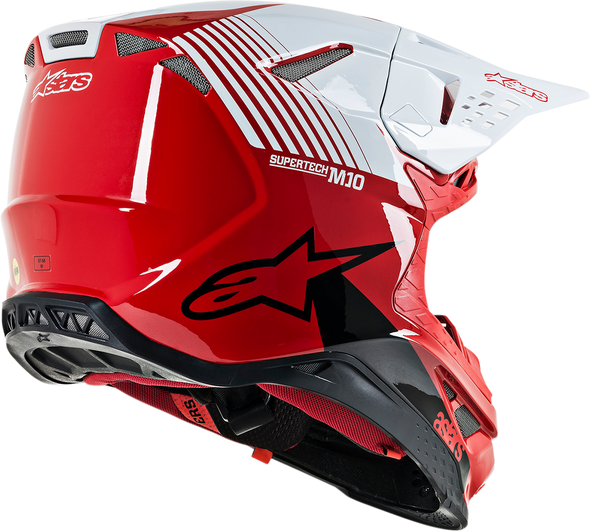 ALPINESTARS Supertech M10 Helmet - Dyno - MIPS - Red/White - Large 8301119-3182-LG