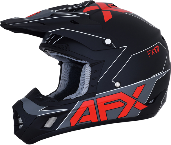 Afx Fx-17 Helmet Aced Matte Black/Orange 2Xl 0110-6508 - J J 