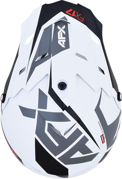 AFX FX-17 Helmet - Aced - Matte White/White - XL 0110-6497