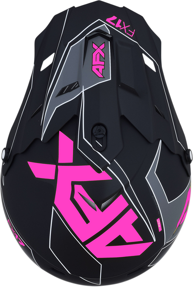 AFX FX-17 Helmet - Aced - Matte Black/Pink - XS 0110-6509