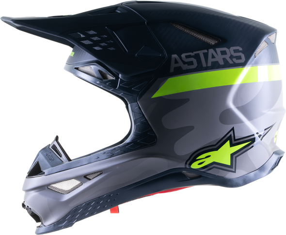 ALPINESTARS Supertech M10 Helmet - AMS - MIPS® - Gray/Yellow/Black - Large 8302421-9059-LG