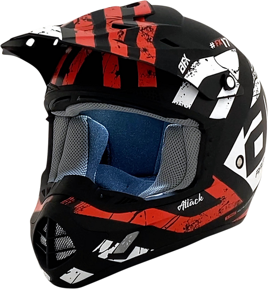 AFX FX-17 Helmet - Attack - Matte Black/Red - 3XL 0110-7639