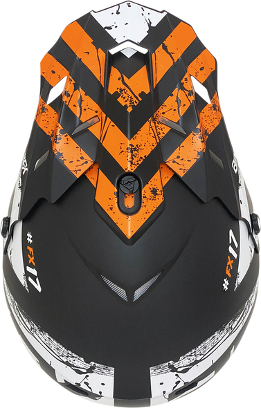 AFX FX-17 Helmet - Attack - Matte Black/Orange - 4XL 0110-7642