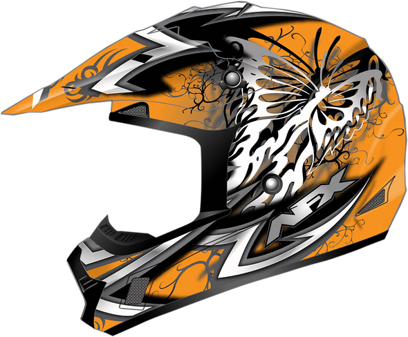 AFX FX-17Y Helmet - Butterfly - Matte Orange - Small 0111-1381