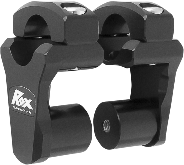 ROX SPEED FX Risers - Pivoting - 2" - Oversized Handlebars - Black 1R-P2PPK