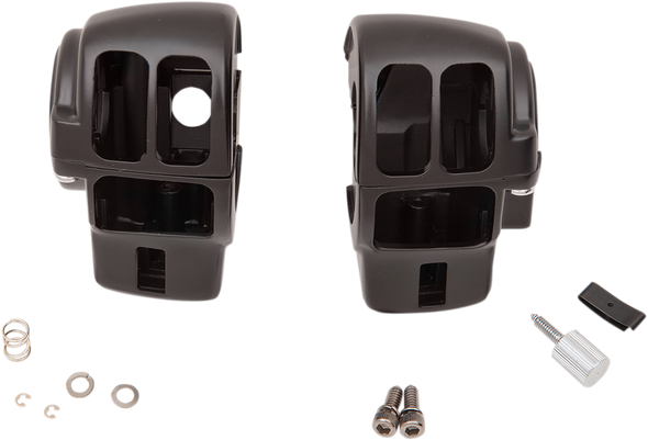 DRAG SPECIALTIES Switch Housing - Radio - Matte Black 07-0530ABMB