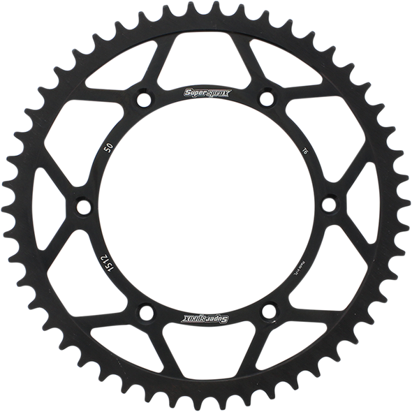 SUPERSPROX Steel Rear Sprocket - 50-Tooth RFE-1512-50-BLK