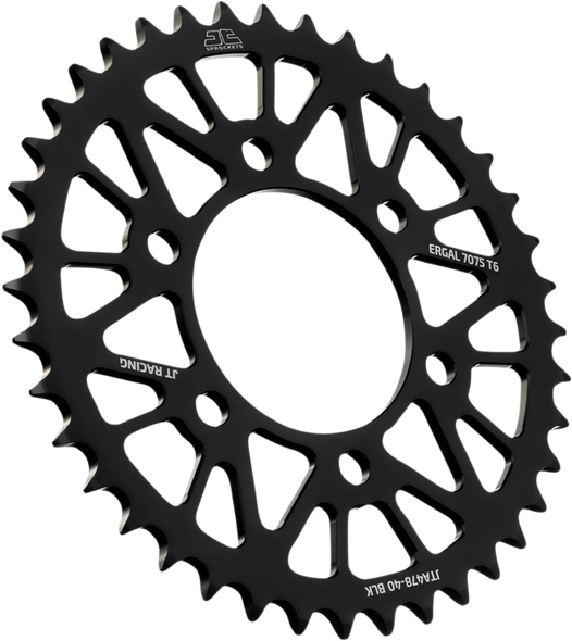 JT SPROCKETS Rear Sprocket - Kawasaki - Black - 40-Tooth JTA478.40BLK