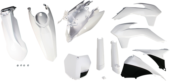 ACERBIS Full Replacement Body Kit - Black/White - KTM 2314330002