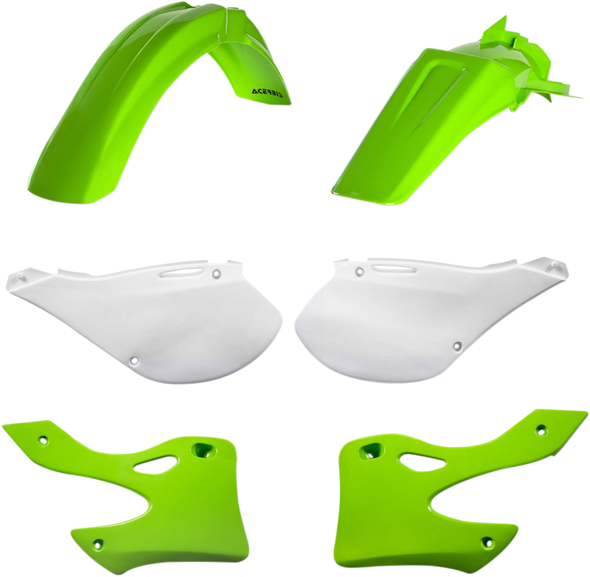 ACERBIS Standard Replacement Body Kit - '02 OE Green/White - KX 2071000243