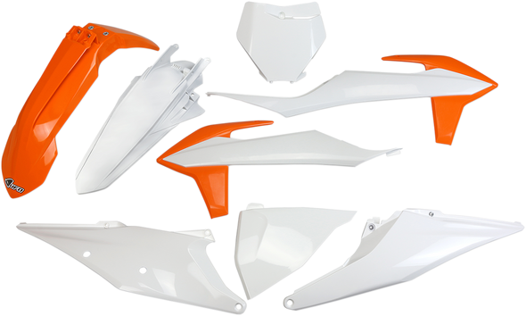 UFO Replacement Body Kit - OEM Orange/White - KTM KTKIT522999