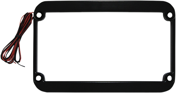 KLOCK WERKS Lighted License Plate Frame - Black KW05-01-0088-B