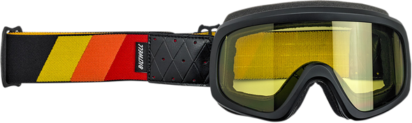 BILTWELL Overland 2.0 Goggles - Tri-Stripe - Orange/Red/Yellow 2111-5103-001