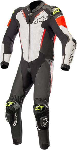 ALPINESTARS Atem v3 1-Piece Leather Suit - Black/White/Red/Yellow - US 44 / EU 54 3156518-1236-54