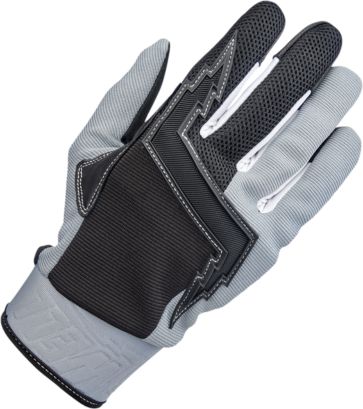 BILTWELL Baja Gloves - Gray/Black - Large 1508-1101-304