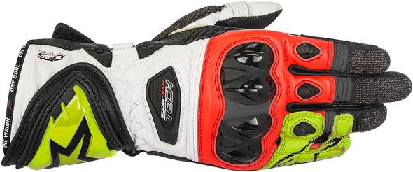 ALPINESTARS Supertech Gloves - Black/Yellow/Red - XL 3556017-1536-XL