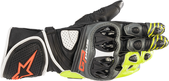 ALPINESTARS GP Plus R v2 Gloves - Gray/Black/Yellow/Red - 3XL 3556520-9135-3X