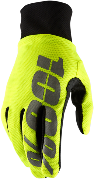 100% Hydromatic Waterproof Gloves - Yellow - XL 10017-00008