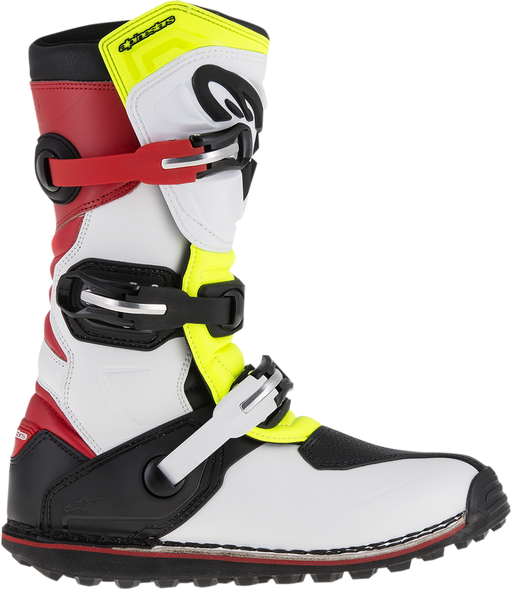 ALPINESTARS Tech-T Boots - White/Red/Yellow Fluorescent/Black - US 10 2004017-2351-10