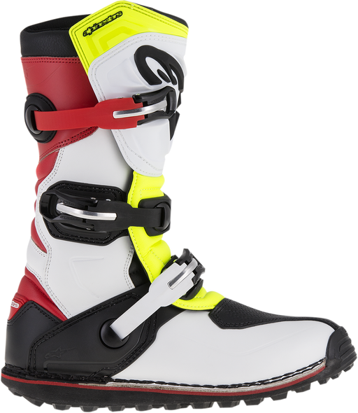 ALPINESTARS Tech-T Boots - White/Red/Yellow Fluorescent/Black - US 12 2004017-2351-12