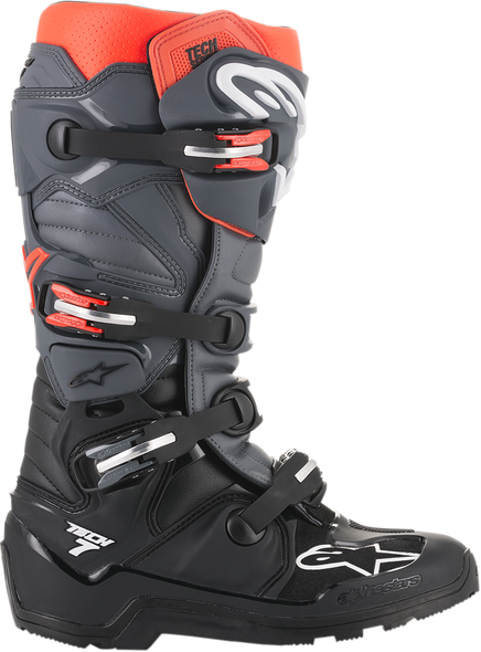 ALPINESTARS Tech 7 Enduro Boots - Black/Red/Gray - US 7 201211411337