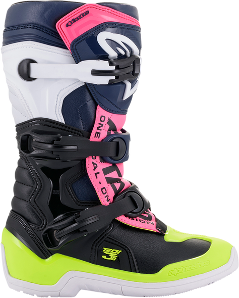 ALPINESTARS Tech 3S Boots - Black/Blue/Pink - US 5 2014018-1176-5