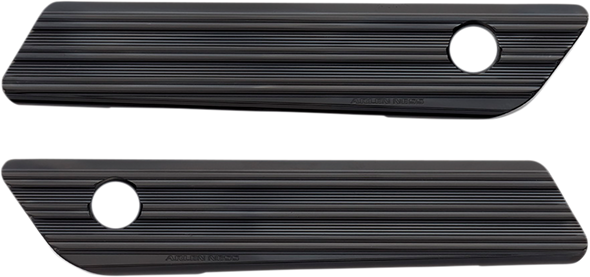 ARLEN NESS Saddlebag Latch Covers - Black 03-603