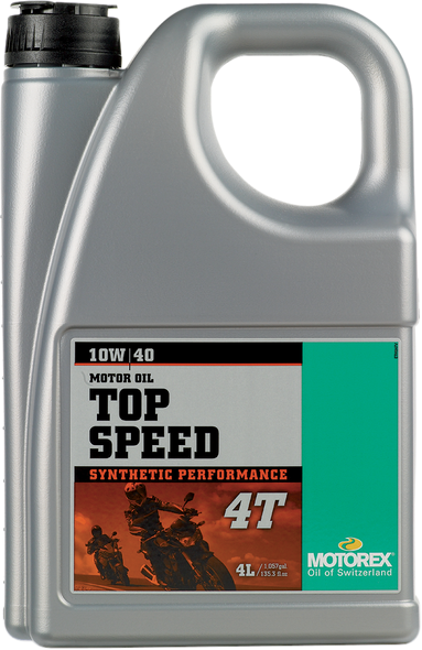 MOTOREX Top Speed Synthetic 4T Engine Oil - 10W-40 - 4 L 102299