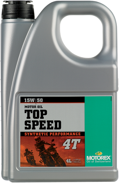 MOTOREX Top Speed Synthetic 4T Engine Oil - 15W-50 - 4 L 102304