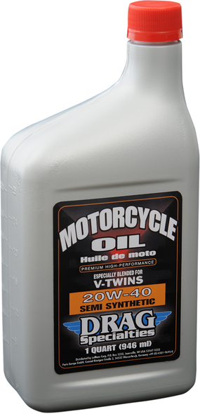 DRAG OIL Synthetic Engine Oil - 20W-40 - 1 U.S. quart - Case of 12 20201-042