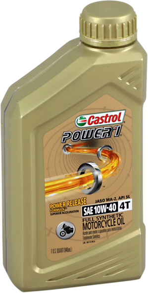 CASTROL Power 1® Synthetic Engine Oil - 10W-40 - 1 quart 15D1C9