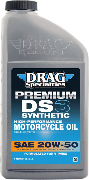 DRAG OIL DS3 Synthetic Engine Oil - 20W-50 - 1 U.S. quart 198921