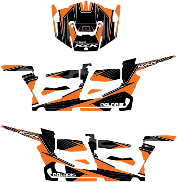 D'COR VISUALS Complete Graphics Kit - Orange - 4-Door - RZR 20-60-115