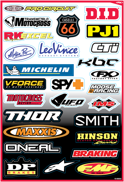 FACTORY EFFEX Decal Kit - Sponsor B 10-68002