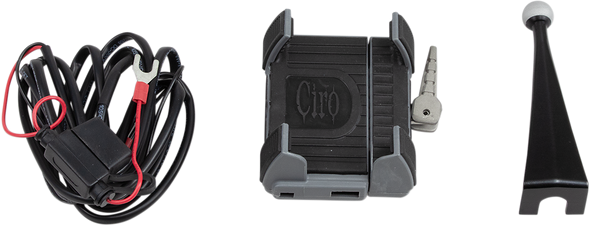 CIRO Premium Holder W/Charger - '96-'13 FLHT 50216