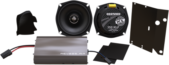 HOGTUNES XL Amplified Front Speakers Complete Kit - FLTR 225 RG KIT-XL