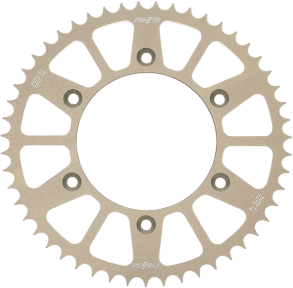 SUNSTAR SPROCKETS Rear Sprocket - 51-Tooth - Honda - Gold 5-355951