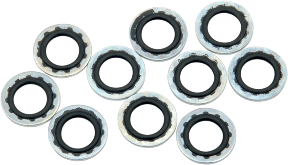 DRAG SPECIALTIES Banjo Washers - 3/8"/10mm 348014HC-3