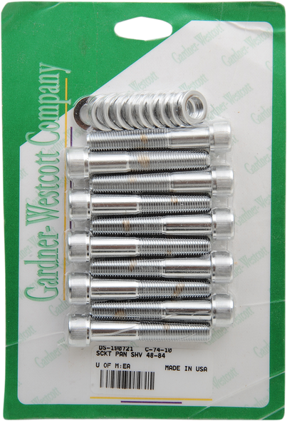 GARDNER-WESTCOTT Socket Head Bolt Panhead/Shovelhead 48-84 C-74-10