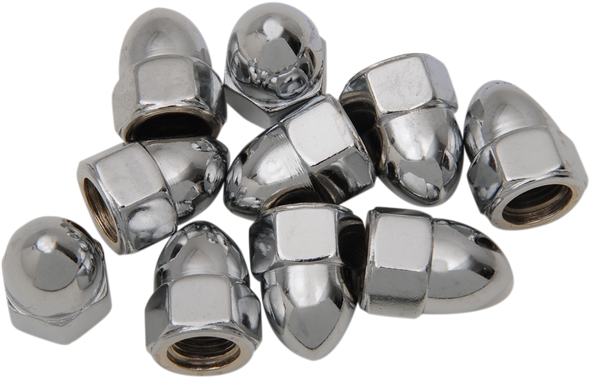 DRAG SPECIALTIES 3/8-24 Acorn Nut Chrome MPB108