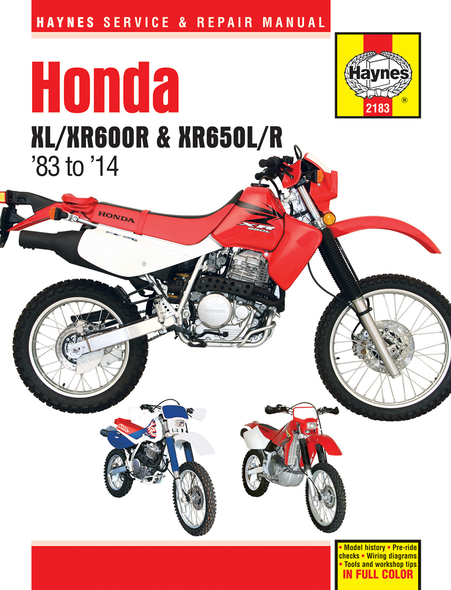 HAYNES Manual - Honda  XL600R/XR600R 2183