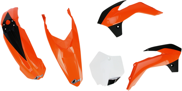 UFO Replacement Body Kit - OEM Orange/White/Black - KTM KTKIT514-999