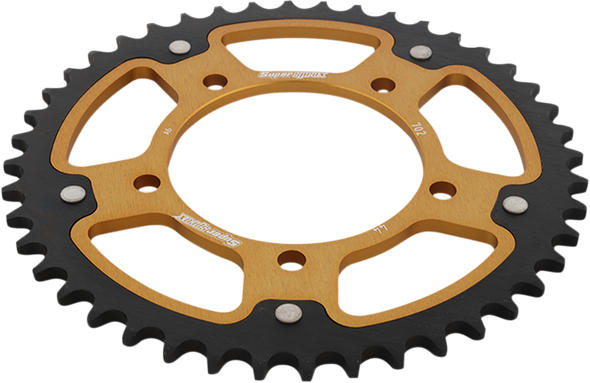 SUPERSPROX Stealth Rear Sprocket - 44-Tooth - Gold - Aprilia RST-702-44-GLD