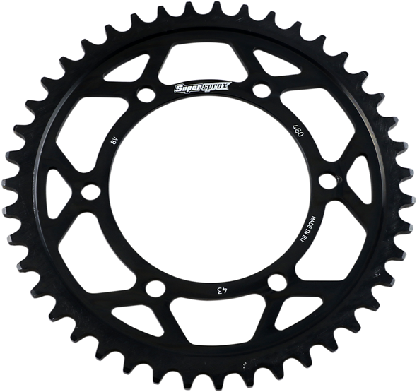 SUPERSPROX Edge Rear Sprocket - Black - 43-Tooth RFA48043BLK