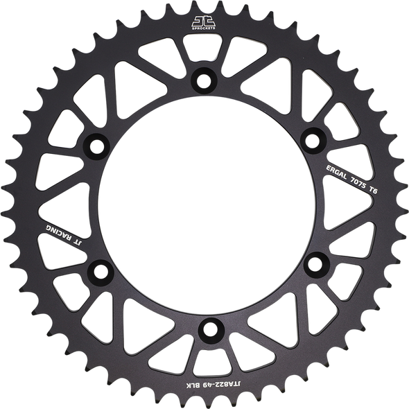 JT SPROCKETS Rear Sprocket - 520 - Black - 49 Tooth JTA822.49BLK