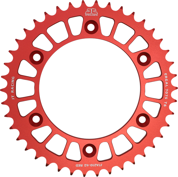 JT SPROCKETS Rear Sprocket - Honda - Red - 44 Tooth JTA210.44RED