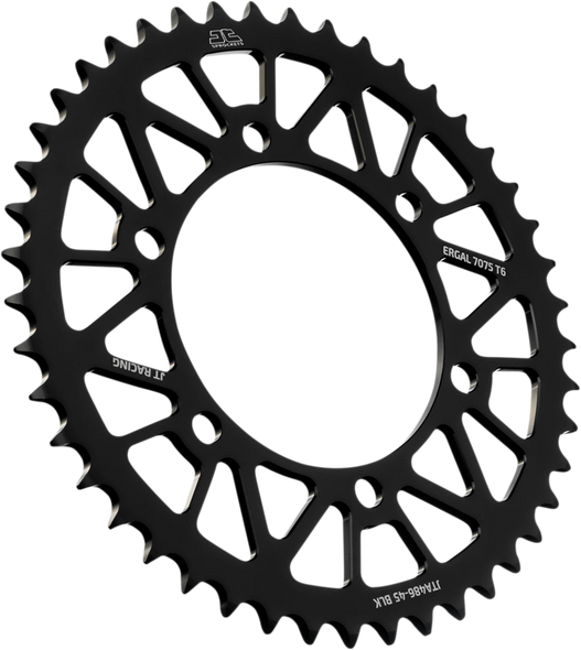 JT SPROCKETS Rear Sprocket - Kawasaki/Yamaha - Black - 45-Tooth JTA486.45BLK