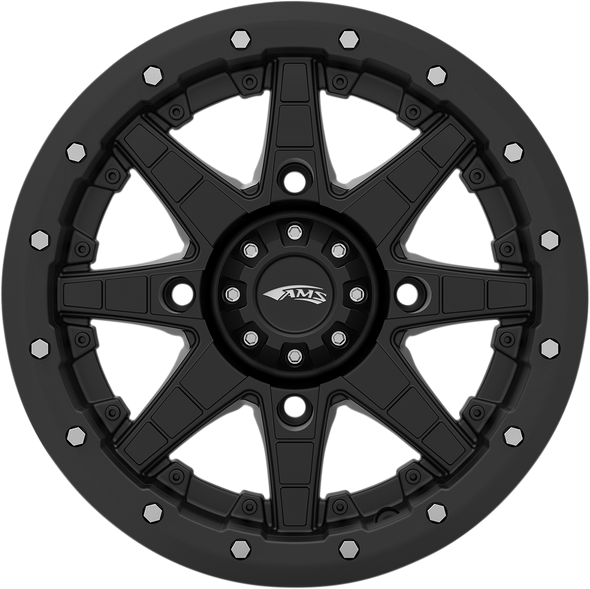 AMS Roll'n 106 Wheel - Front/Rear - Black - 14x7 - 4/110 - 5+2 4752-046AS