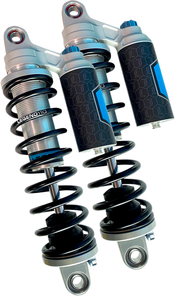 LEGEND SUSPENSION REVO ARC Piggyback Shocks - Heavy Duty - Clear - 14" - '04+ Sportster 1310-1945